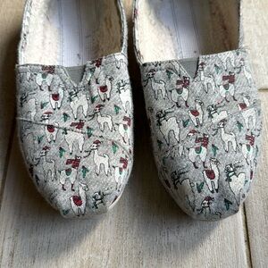 Alpaca toms Christmas shoes